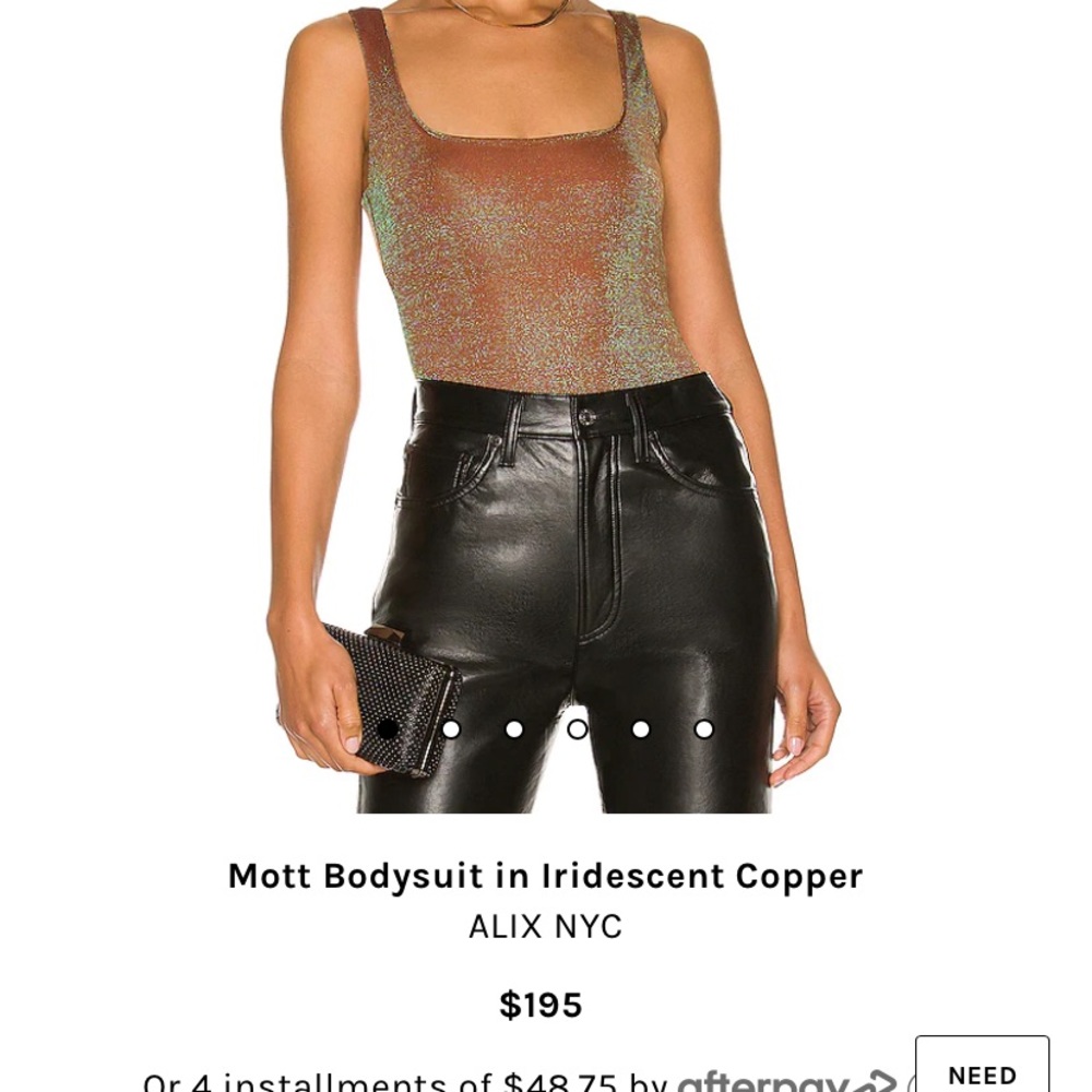 REVOLVE Iridescent Copper Bodysuit